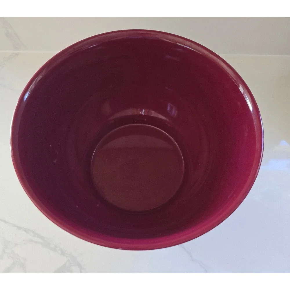 Pioneer Woman Melamine Mixing Bowl Floral Butterfly Farmhouse Burgundy White